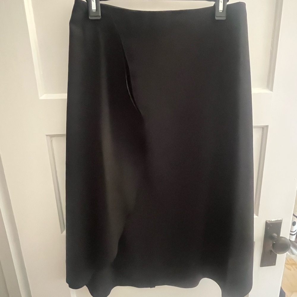 COS Black midi skirt with ruffle, 8
